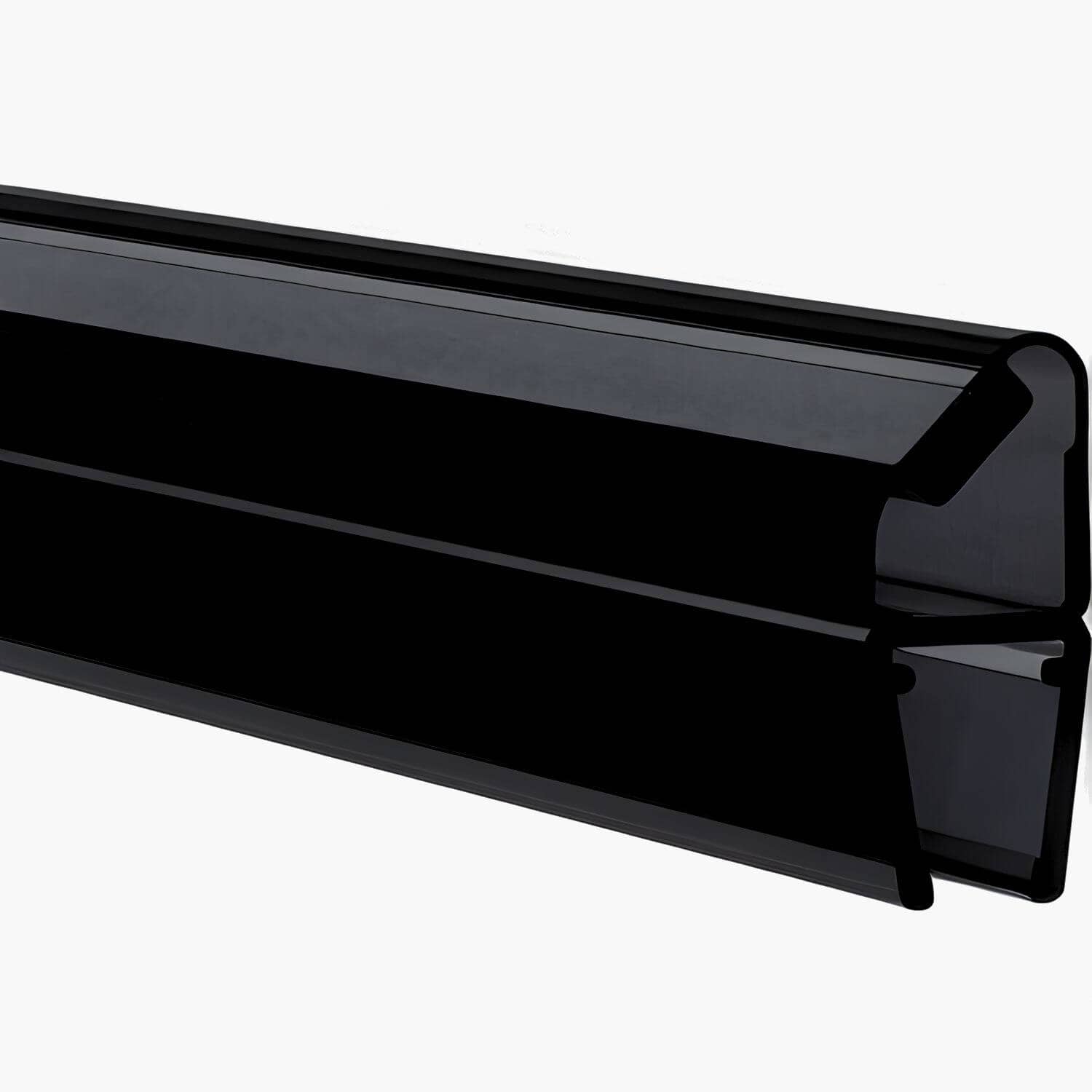Rehau Magnetdichtung für Duschtüren schwarz mit Glasstärke 6 - 8 mm, 90°, 2000 mm